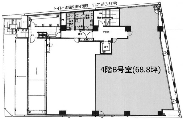 モアクレスト高田馬場B 間取り図