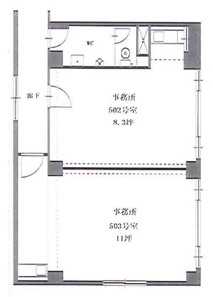 第一西川ビル503 間取り図