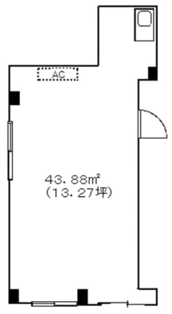 章山堂ビル1F 間取り図