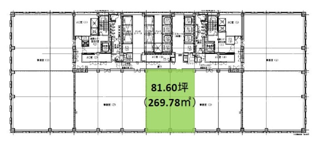 ダイバーシティ東京オフィスタワー1203 間取り図