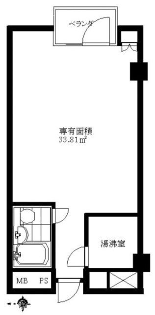 五月女(さおとめ)ビル402 間取り図