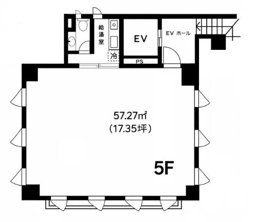 シンコービル5F 間取り図