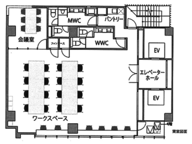 Bizflex浜松町4F 間取り図