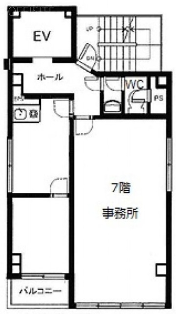 日本橋パークサイドビル7F 間取り図