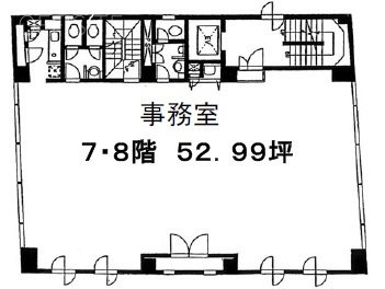 渡辺商事赤坂ビル8F 間取り図