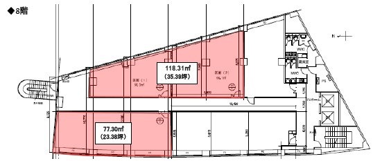 赤坂山王センタービル8F 間取り図