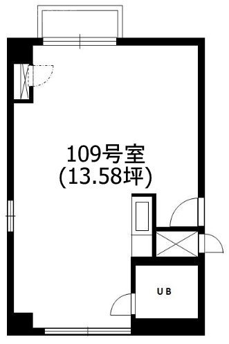 ニュー千駄ヶ谷マンション109 間取り図