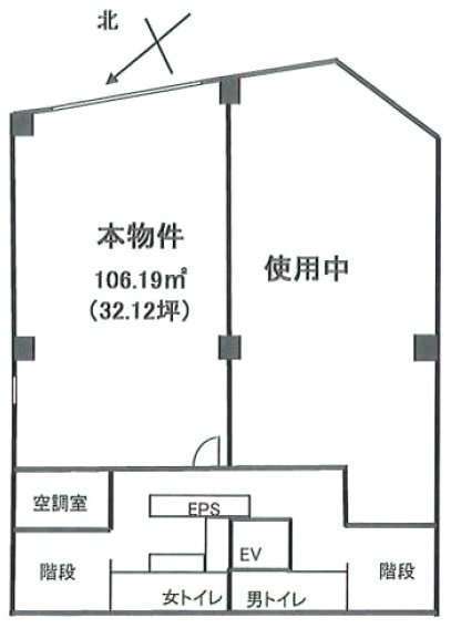 大谷加工川崎大通りビル5F 間取り図