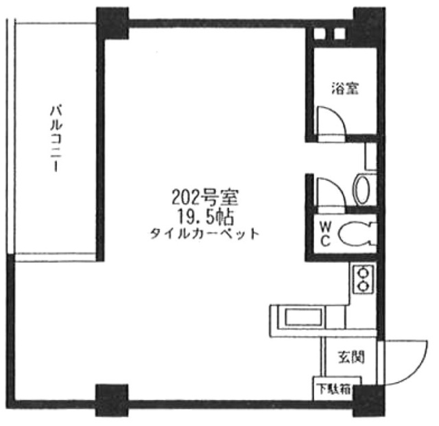 クレセントプラザビル202 間取り図