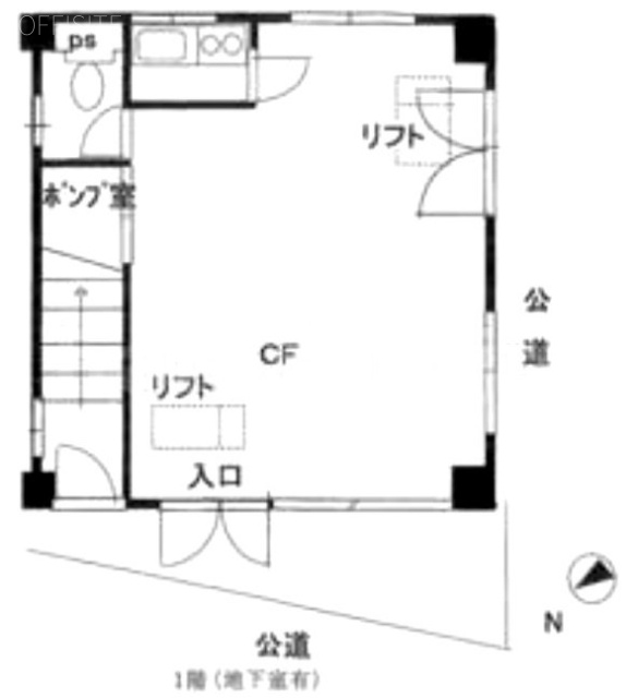 仙洞田ビル1F 間取り図