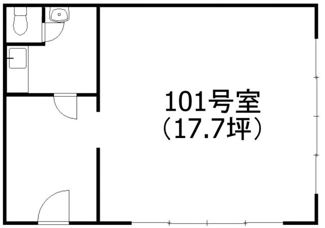 コーポ亀戸101 間取り図