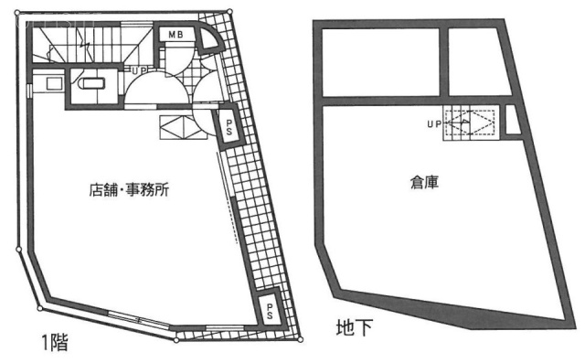 白金台ビル1F 間取り図