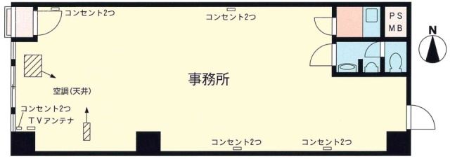 第25宮庭マンション104 間取り図
