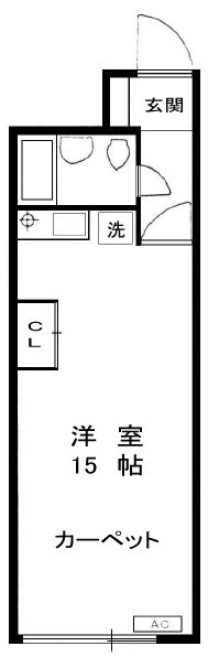 メゾン東麻布106 間取り図