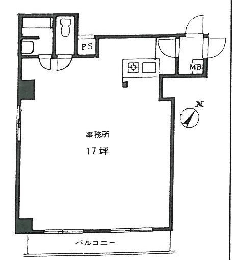 ブルーハイツ茅場町201 間取り図