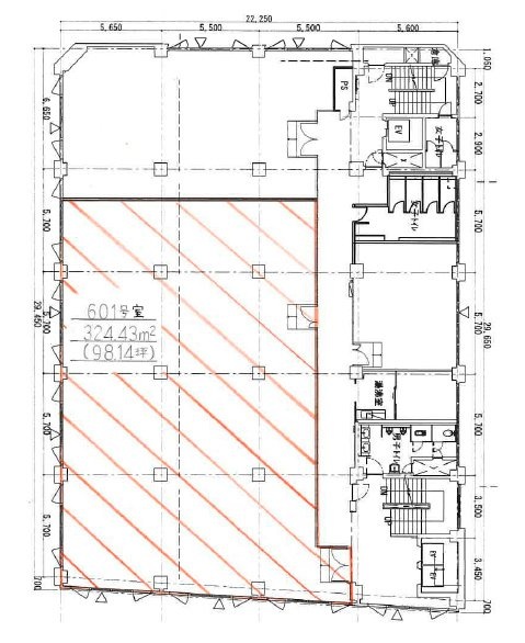 第2電波ビル601 間取り図