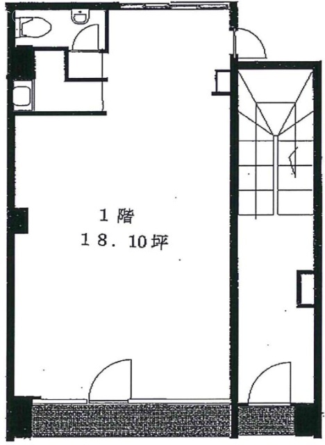 片山ビル1F 間取り図