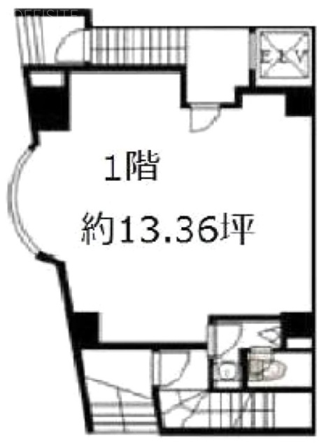 第十二岡崎ビル1F 間取り図