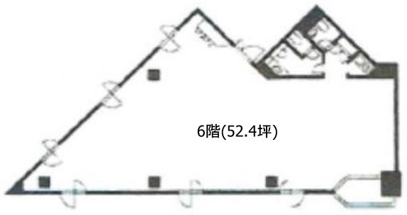 ブルックス中丸ビル6F 間取り図