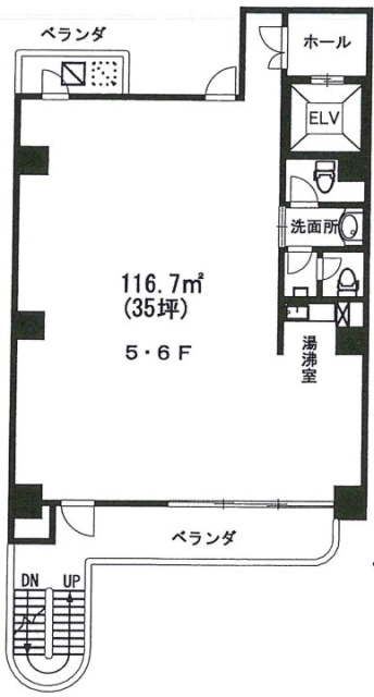 吾作ビル6F 間取り図