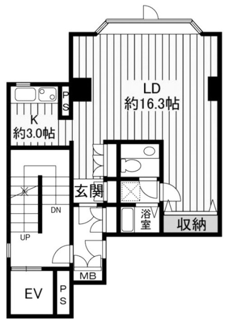 ラレープ湯島502 間取り図