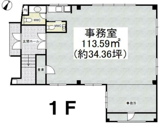 ハナザワ新千葉ビル1F 間取り図