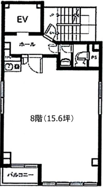 日本橋パークサイドビル8F 間取り図