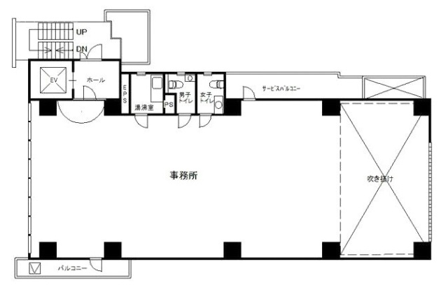 渋谷STビル2F 間取り図