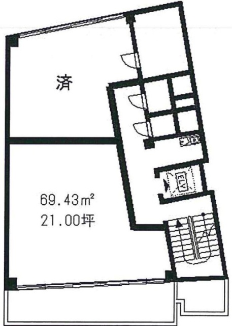 エースワンダービル2F 間取り図