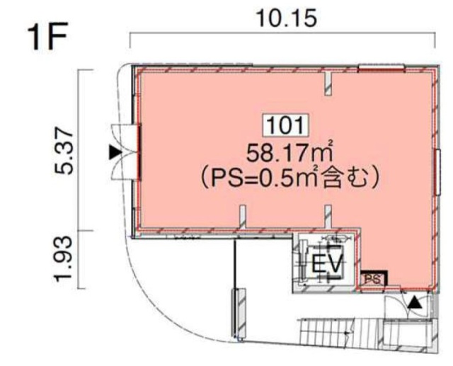 M385ビル101 間取り図
