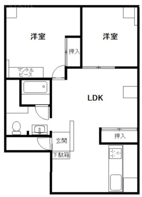 鈴屋ビル201 間取り図