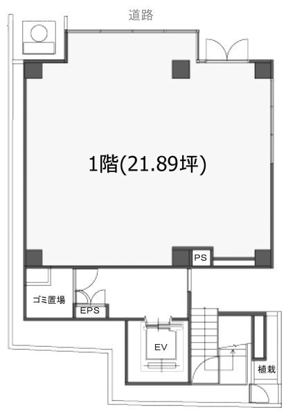 エクセレント新橋ビル1F 間取り図