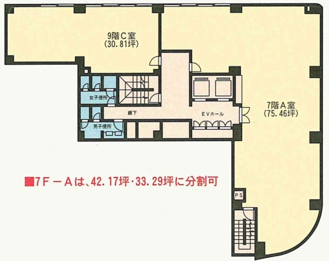 日本橋TSビルC 間取り図