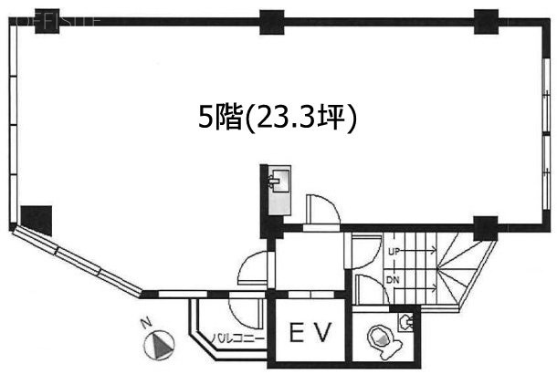 第8千陽ビル5F 間取り図