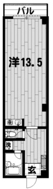 白鳥ハイツ305 間取り図