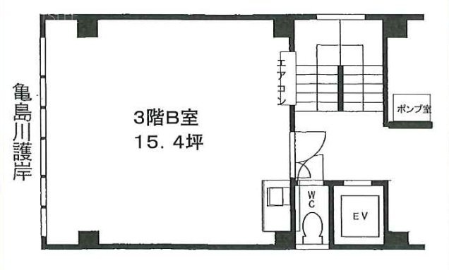 第3高野ビルB 間取り図