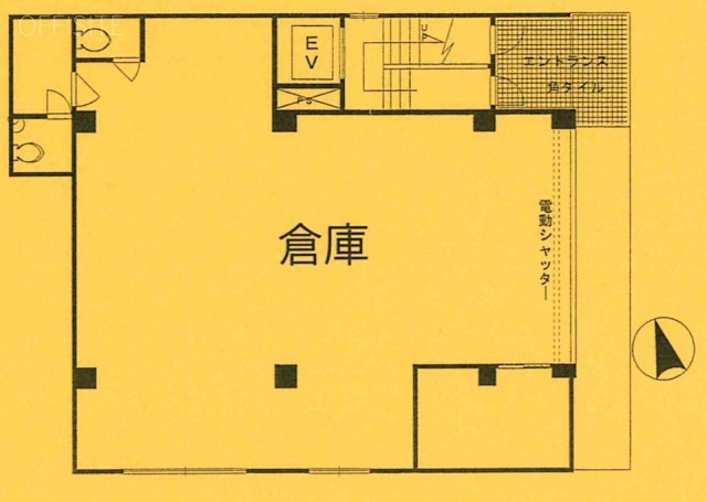 山市ビル1F 間取り図