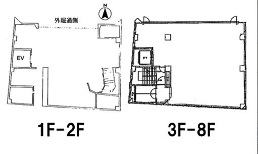 T-FRONTビル1F～8F 間取り図