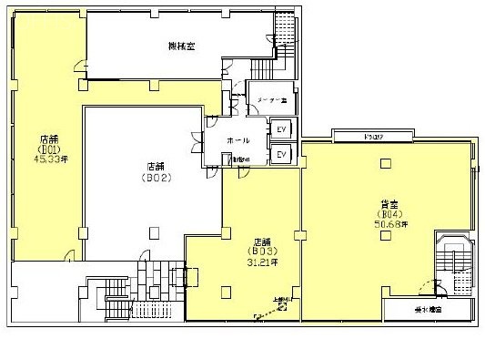 共同ビル銀座7丁目B104 間取り図