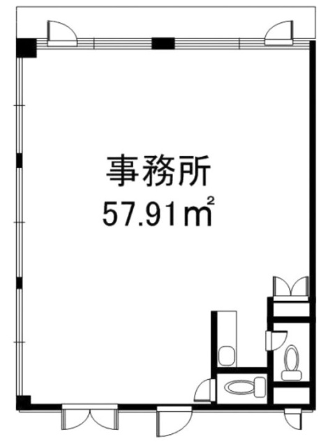 エスエス10ビルA902 間取り図