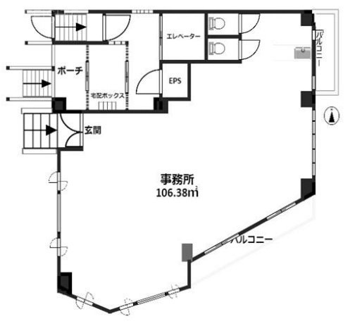ヴィラ・アオヤマ1F 間取り図