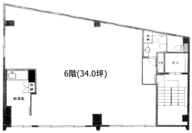 朱ビル6F 間取り図