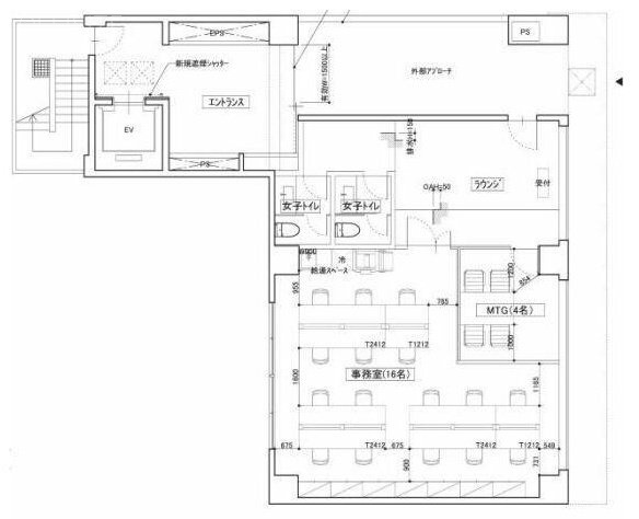 TWG日本橋イースト1F 間取り図