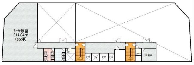 新宿ビル6F 間取り図