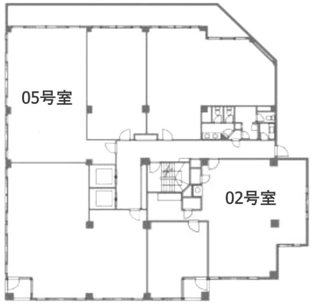 麻布パークサイドビル305 間取り図