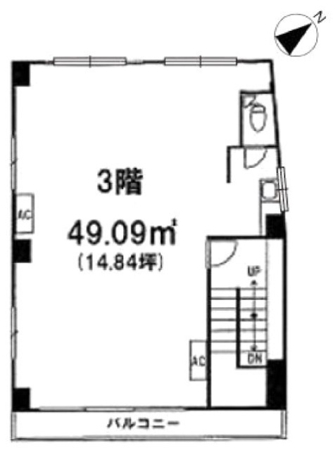 星野円山ビル3F 間取り図
