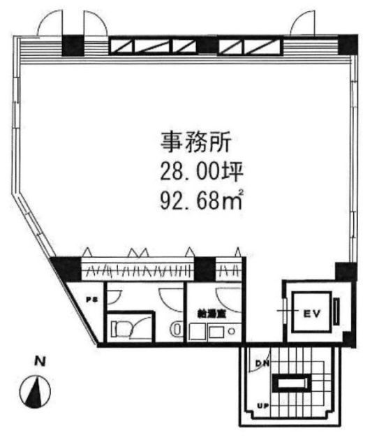 テクノス(青木)ビル3F 間取り図