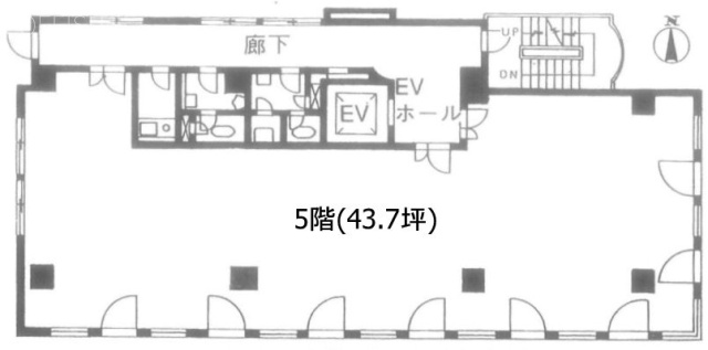 サンケエホワイトビル5F 間取り図