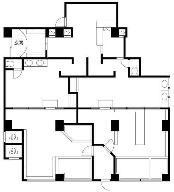 ポート白金1F 間取り図
