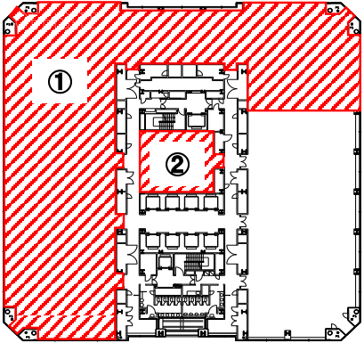 晴海アイランドトリトンスクエアオフィスタワーZ棟30F 間取り図